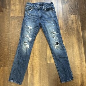 American Eagle Jeans Mens 29x32 (Actual 29x31)  Slim Stretch Air Flex Distressed